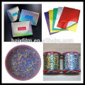 laser print pet film/bopp thermal lamination film/holographic film